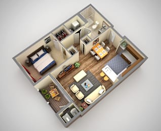 1 bed, 1 bath, 775 sqft, $1,505