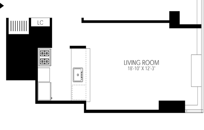 1 bed, 1 bath, $6,475, Unit 4003