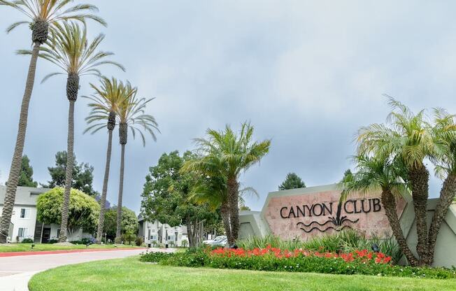 Monument Sign at Canyon Club Apartments