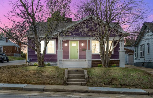 This 1930's Craftsman style home in the Brady Heights district exudes vibrancy and charm.