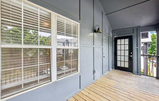 A spacious balcony