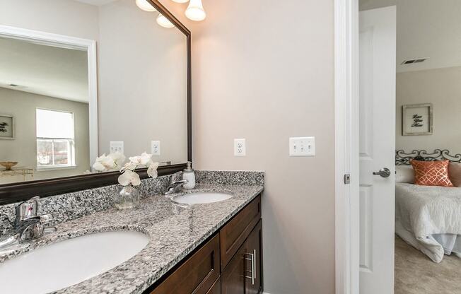 Master Bedroom with Ensuite Spa-inspired bathrooms at Townes at Pine Orchard, Ellicott City, MD 21042