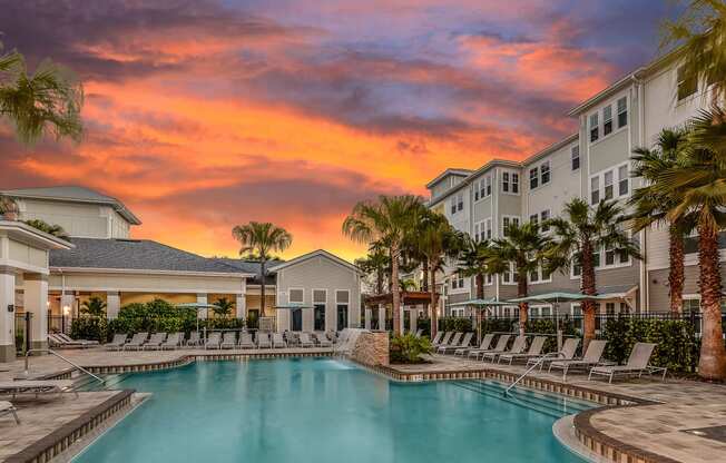 Resort-Style Pool at Gateway Luxury Apartments in St. Petersburg, FL