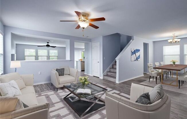 Beautifully remodeled gourmet kitchen with island and quartz countertops. 20 mins to Downtown