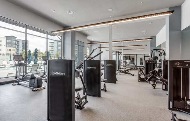 Professional Fitness Center at The Prescott Luxury Apartments in Austin, TX