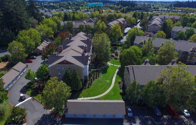 Drone View at Commons at Verandas in Tanasbourne Apartments, Oregon, 97124