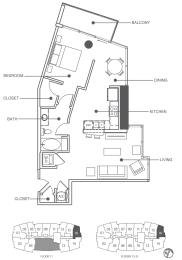 1 bed, 1 bath, 804 sqft, $2,250