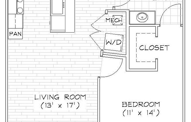 1 bed, 1 bath, 705 sqft, $1,509