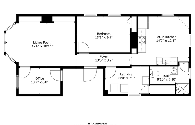 1 bed, 1 bath, 793 sqft, $2,725, Unit 3