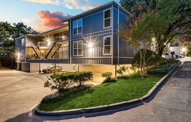 a house on the side of a road