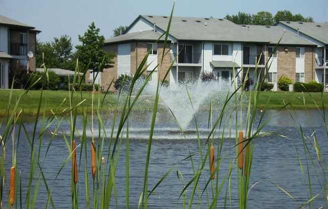 Faces our beautiful lake with fountain.