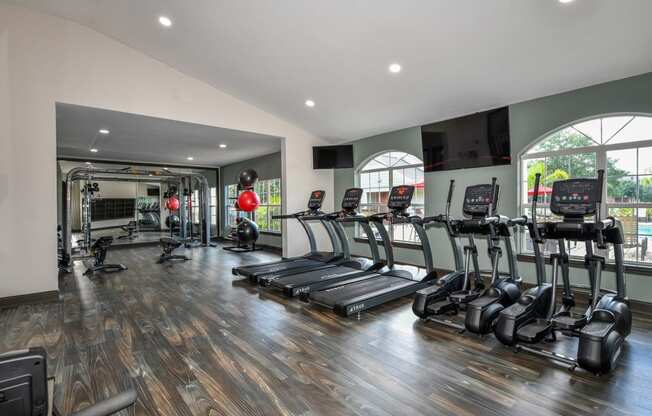 Fitness Center with Cardio Equipment at The FInley, Jacksonville, FL  32210