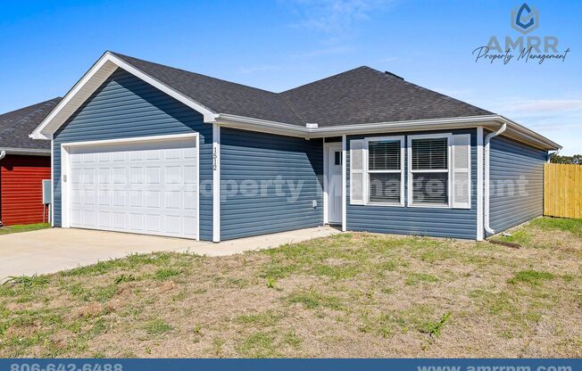 NEW CONSTRUCTION 3 BEDROOM HOME!