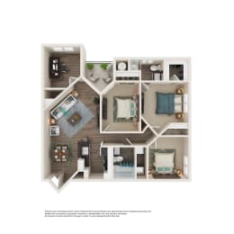 4 beds, 2 baths, 1,166 sqft, $2,300