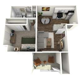 1 bed, 1 bath, 473 sqft, $1,065