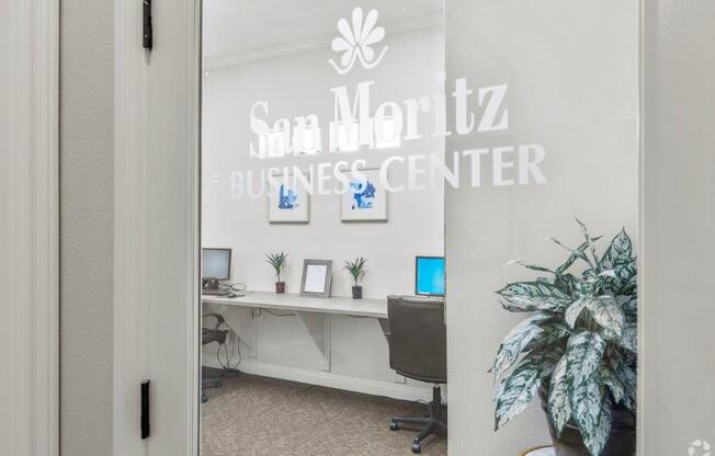 Business Center at San Moritz Apartments, Las Vegas, Nevada