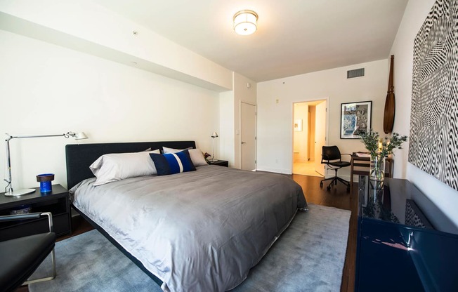 Westwood luxury apartments NMS Wilshire Margot Bedroom with Private Bath