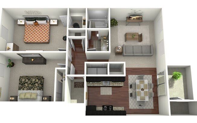 2 beds, 1 bath, 875 sqft, $1,460