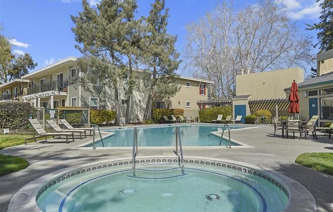Pool and Spa at Parkside Apartments, Davis