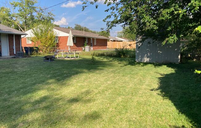 3 Bedroom, 1 Bath Ranch Home w/Attached 1 Car Garage, Fenced Yard and Shed - Minutes from I-70!