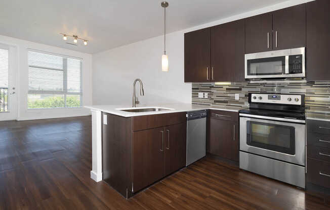 Living Room with Hard Surface Flooring