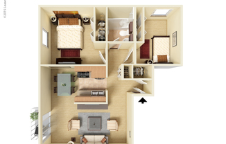 2 beds, 1 bath, 976 sqft, $1,699