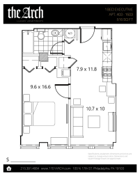 1 bed, 1 bath, 531 sqft, $1,895
