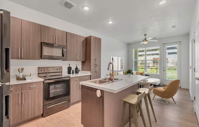 Cozy Living Room at Garden Lofts