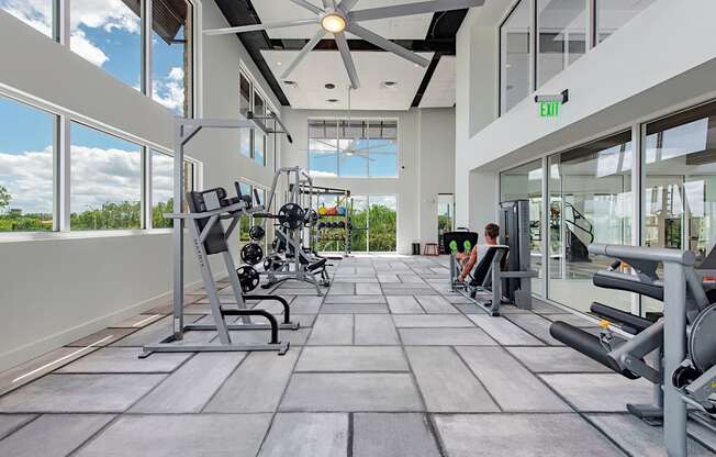 Large fitness center