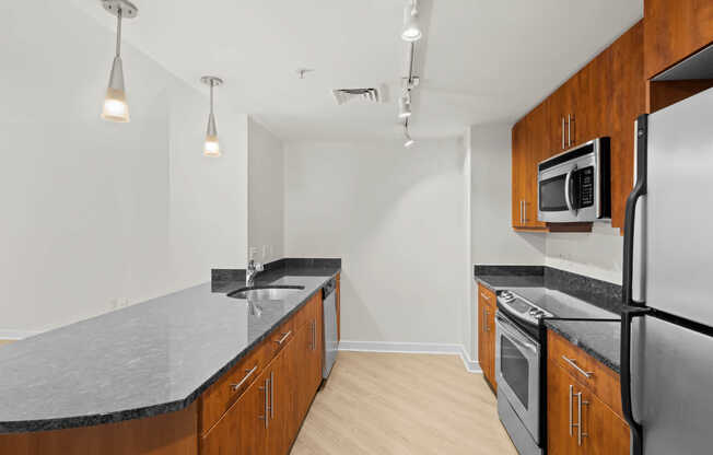 Kitchen with Stainless Steel Appliances