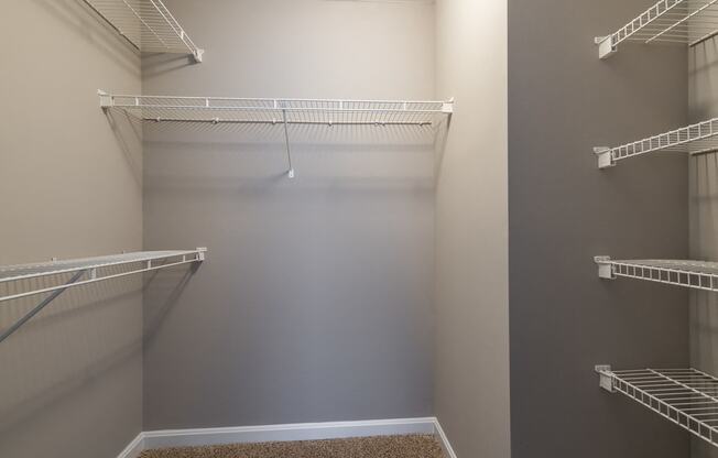 Large, Walk-In Closets at Owings Park Apartments, Owings Mills, Maryland