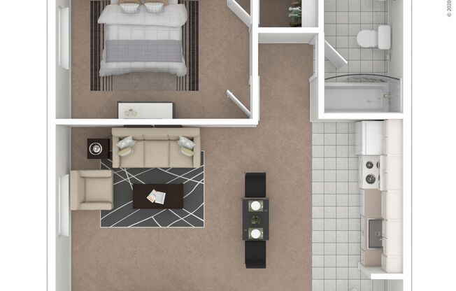 1 bed, 1 bath, 650 sqft, $1,185, Unit 3445-110