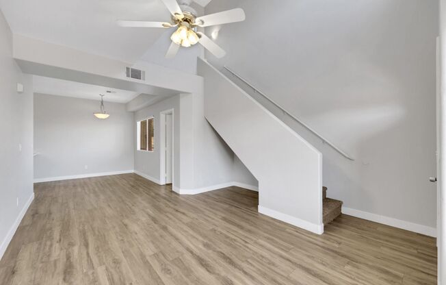 3 bedroom townhome with 2 car garage