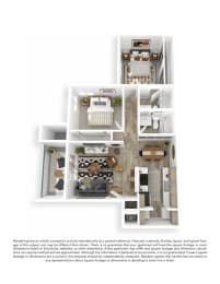 2 beds, 2 baths, 881 sqft, $1,794