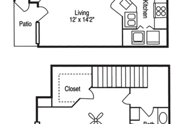 1 bed, 1 bath, 716 sqft, $1,165