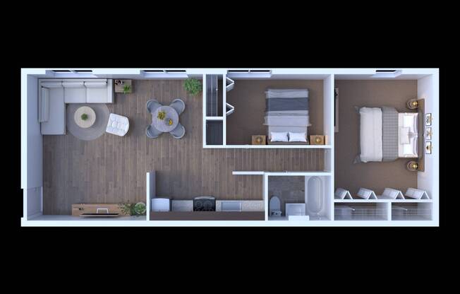 2 beds, 1 bath, 800 sqft, $1,550