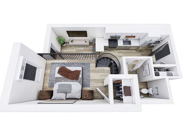 1 bed, 1 bath, 568 sqft, $1,565, Unit 403