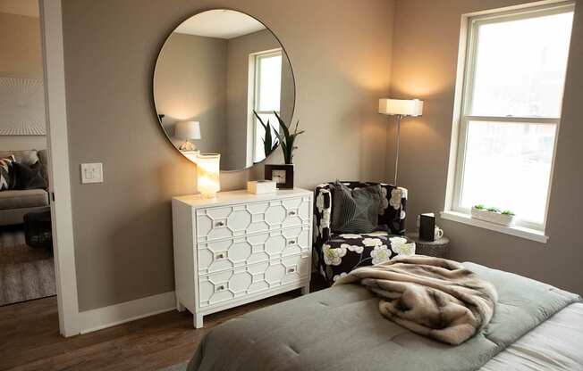 Bedroom at Center Square Lofts West, Pennsylvania, 18101