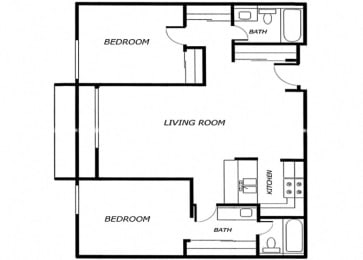 2 beds, 2 baths, 953 sqft, $2,759