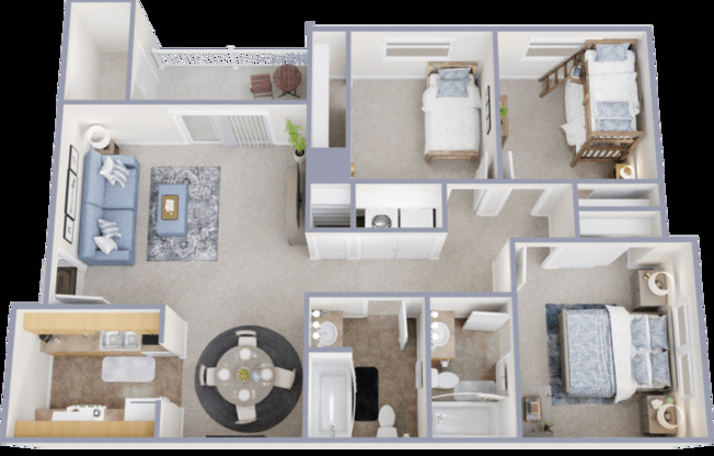 3 beds, 2 baths, 1,057 sqft, $1,745