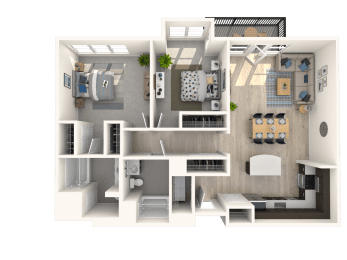 2 beds, 2 baths, 1,236 sqft, $4,036