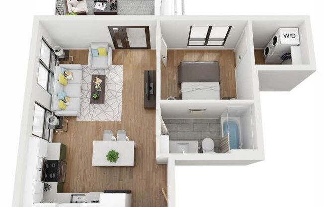 1 bed, 1 bath, 772 sqft, $1,845, Unit 411