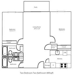 Studio, 889 sqft, $2,540