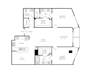 2 beds, 2.5 baths, 1,618 sqft, $2,931