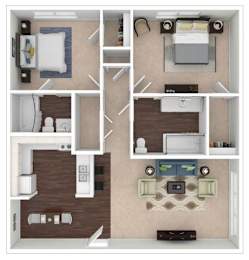 2 beds, 2 baths, 1,085 sqft, $1,164