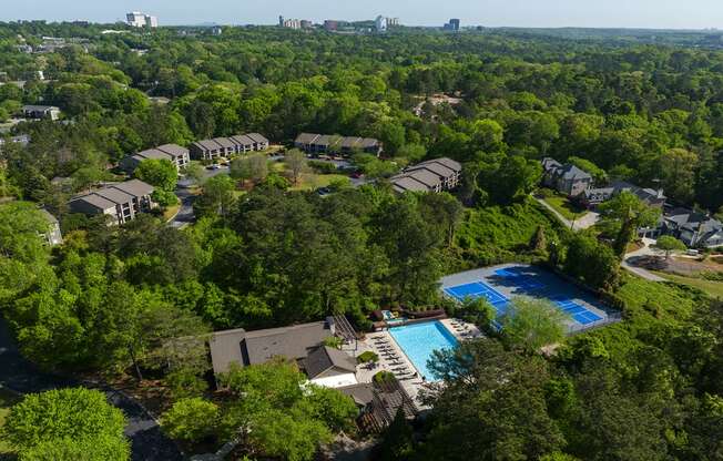 an aerial view of the property Wynnwood Vinings in Atlanta