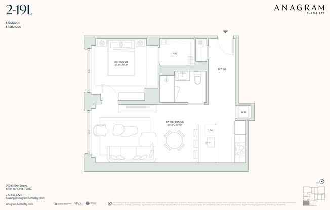 1 bed, 1 bath, 766 sqft, $7,379