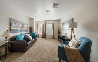 The Bristol Apartments Lawton Oklahoma Living Room Interior