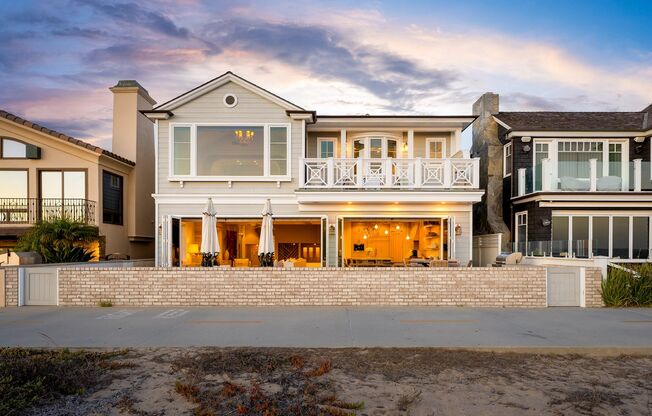 Exquisite Beachfront Luxury on Balboa Peninsula Double Lot