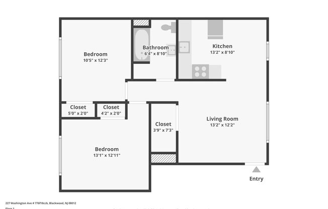2 beds, 1 bath, 763 sqft, $1,585, Unit A5